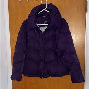 Warm Winter Coat a.n.a Deep Purple Puffer Coat Jacket